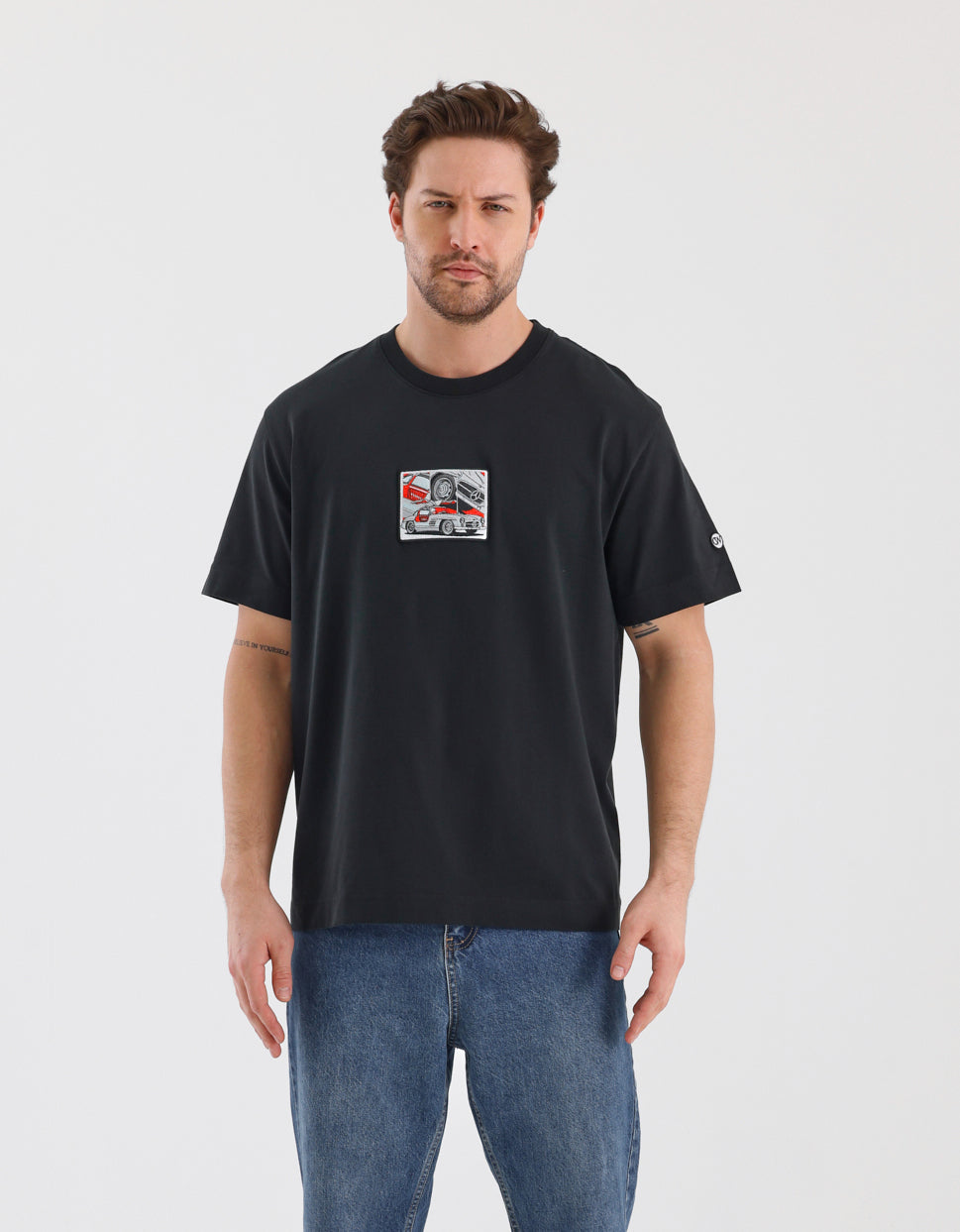 300 SL "Gullwing" Siyah T-Shirt