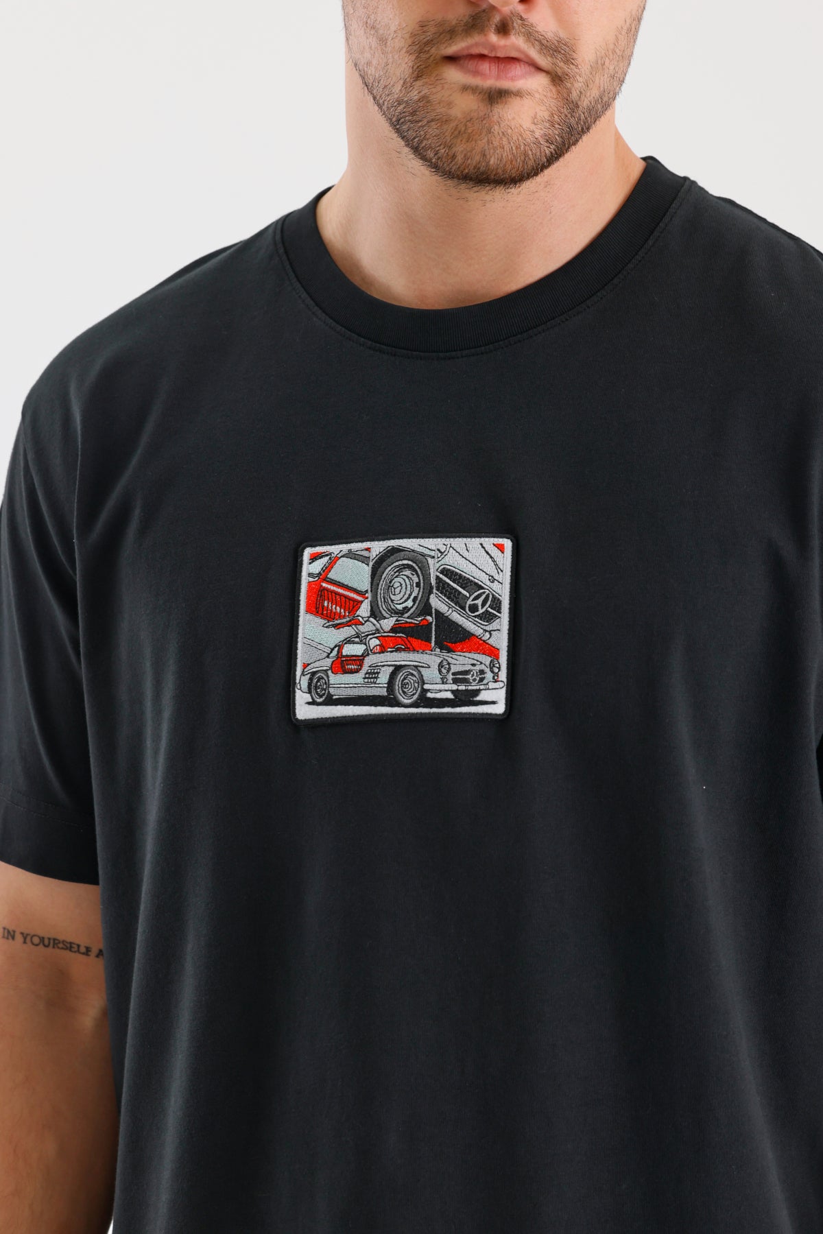 300 SL "Gullwing" Black T-Shirt