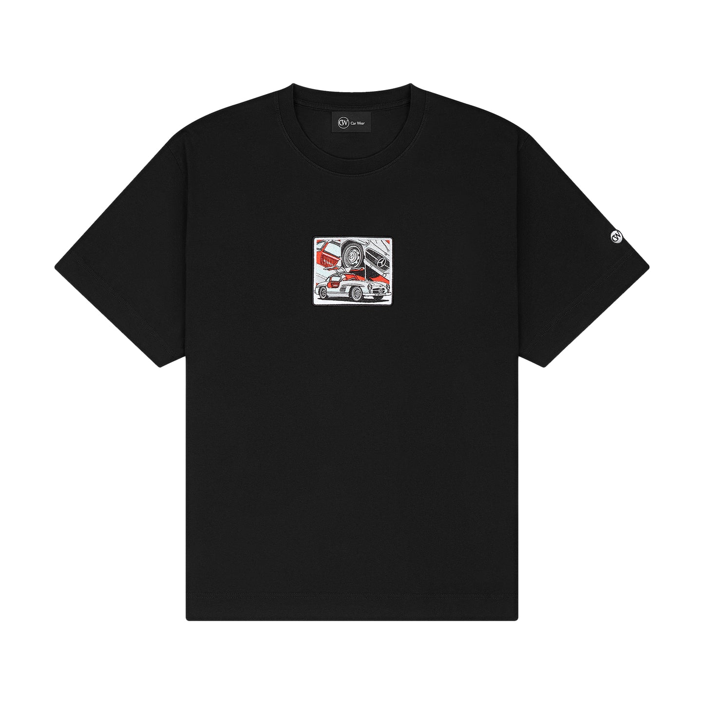 300 SL "Gullwing" Black T-Shirt